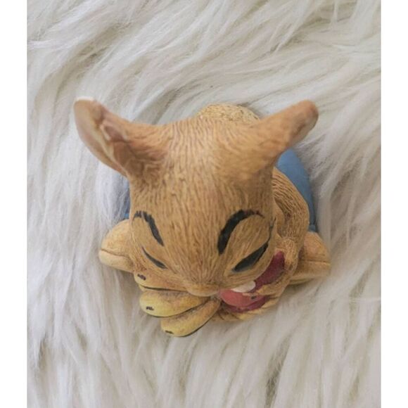 Vintage Rabbit Figurine Bunny England Pepiware Stoneware Easter "Chomper" - Picture 3 of 8